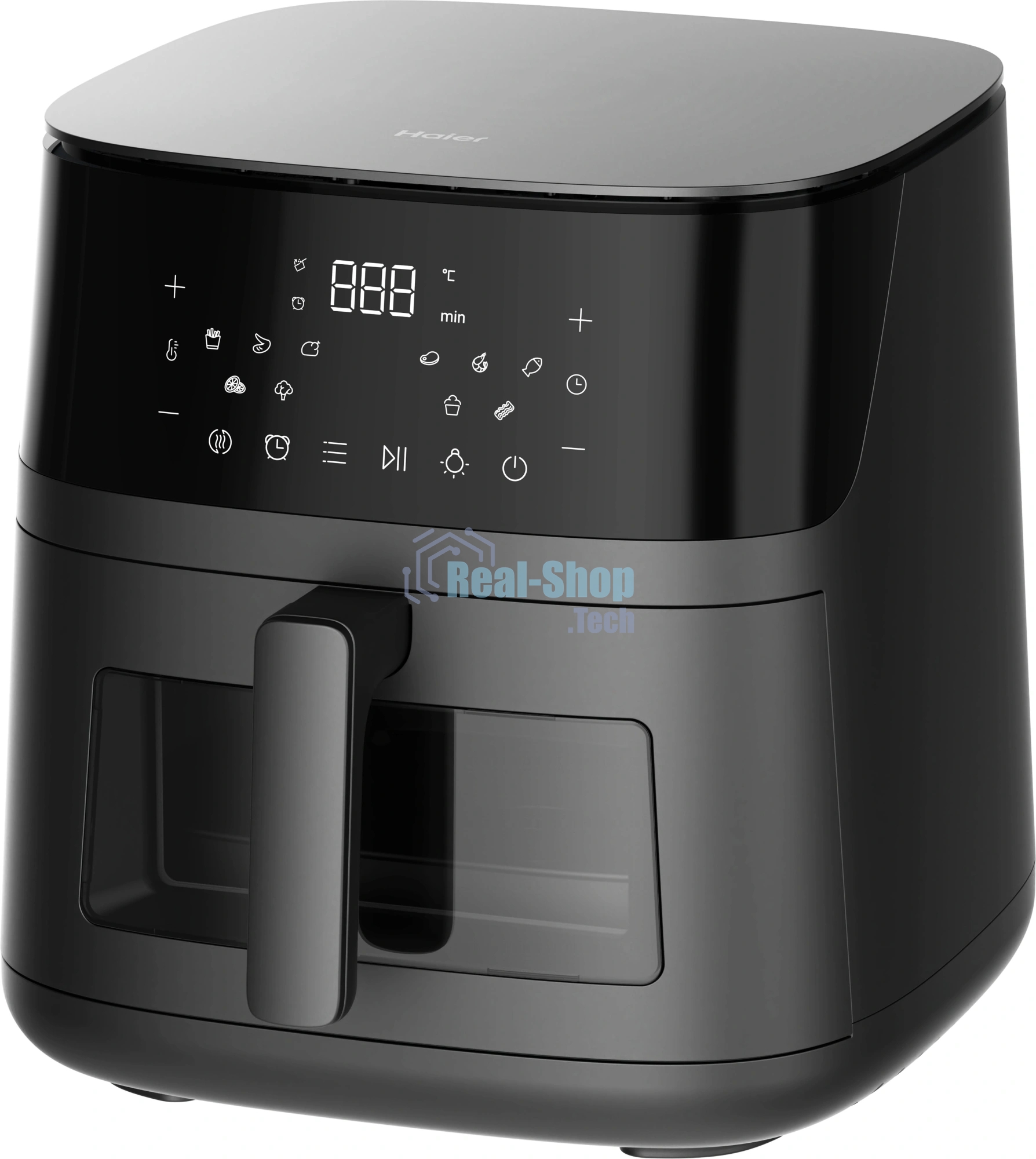 Аэрогриль Haier HAF-700 черный, 2300 Вт, 7 л, сенсор, 10 программ