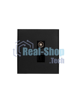 Розетка телевизионная Kranz STRONG компьютерная RJ45 кат6 + TV с/у антрацит