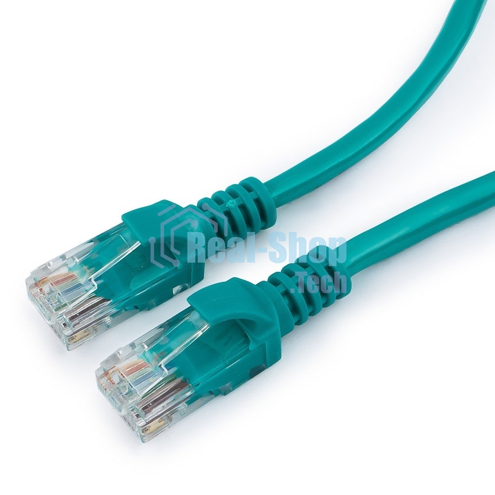 Патч-корд UTP Cablexpert cat.5e, 5м, литой, многожильный, зеленый