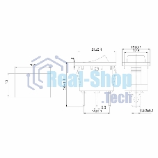 Выключатель клавишный Rexant 12V 15А (3с) ON-OFF синий с подсветкой Mini