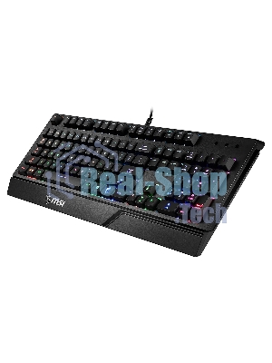 Клавиатура проводная MSI VIGOR GK20 RU черный USB Multimedia for gamer LED (подставка для запястий)