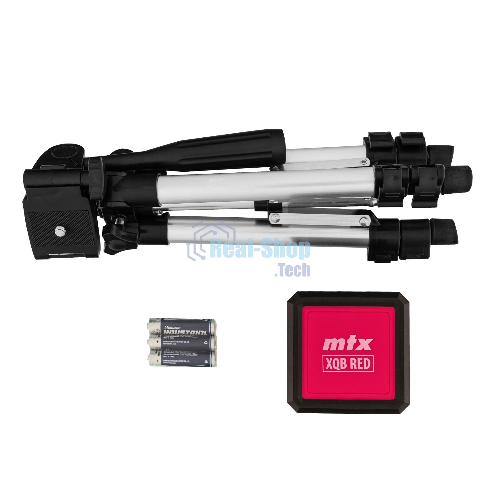 Лазерный уровень MTX XQB RED Pro SET, 10 м, красный луч, батарейки, штатив