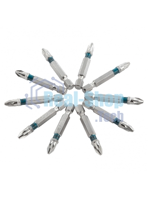 Набор бит Gross PZ2х50, сталь S2, 10 шт.