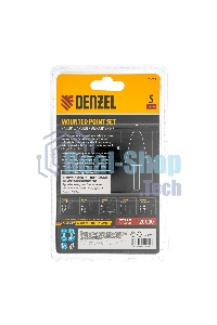 Набор шарошек Denzel абразивных для дрели (ПШМ), 63С, 5 шт.