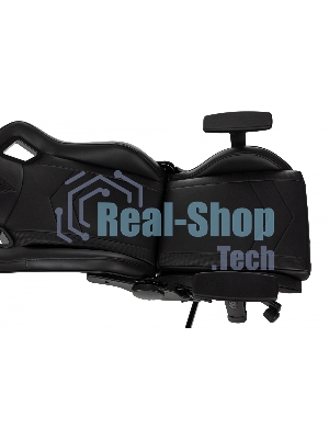 Кресло Knight Gladiator черный, экокожа, 120 кг, механизм качания