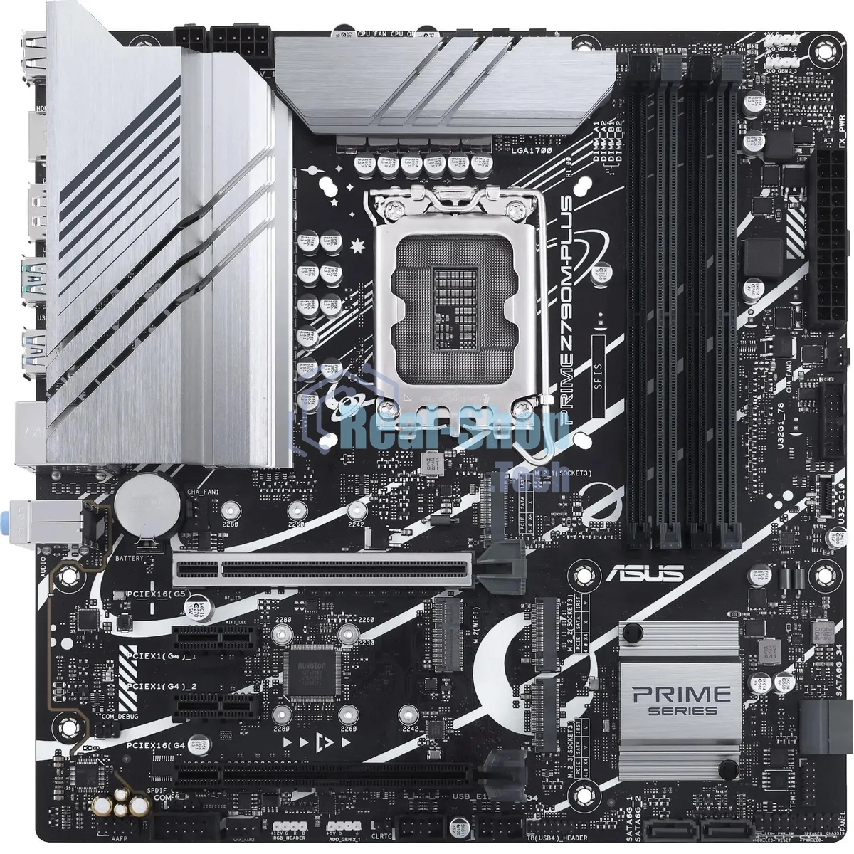 Материнская плата ASUS PRIME Z890M-PLUS WIFI, LGA 1851, Intel Z890, 4xDDR5, 6xSATA, 3xM.2, 1xPCIe 5.0 x16, 1xPCIe 4.0 x4, 2xPCIe 4.0 x1, 1xHDMI, 1xDP, 1x2.5Gb LAN, 2xUSB-A 2.0, 4xUSB-A 3.2 Gen 1, 1xUSB-A 3.2 Gen 2, 1xUSB-C 3.2 Gen 2x2, 3x3.5 мм, 7.1, mATX