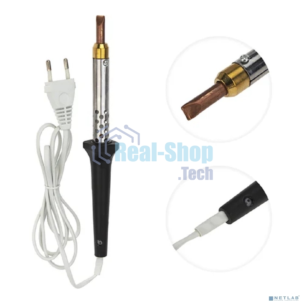 Паяльник Rexant, керам.нагреватель, 65 Вт, 230 В, ЭПСН