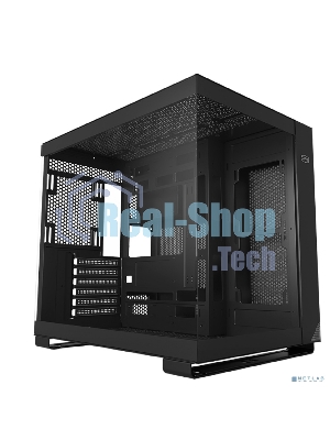 Компьютерный корпус без блока питания PCCOOLER C3 T500 BK, Panoramic Mid Tower, Black, TG, 0.7 SPCC, no fans ATX, mATX, mITX 175/400/200мм 1x2.5