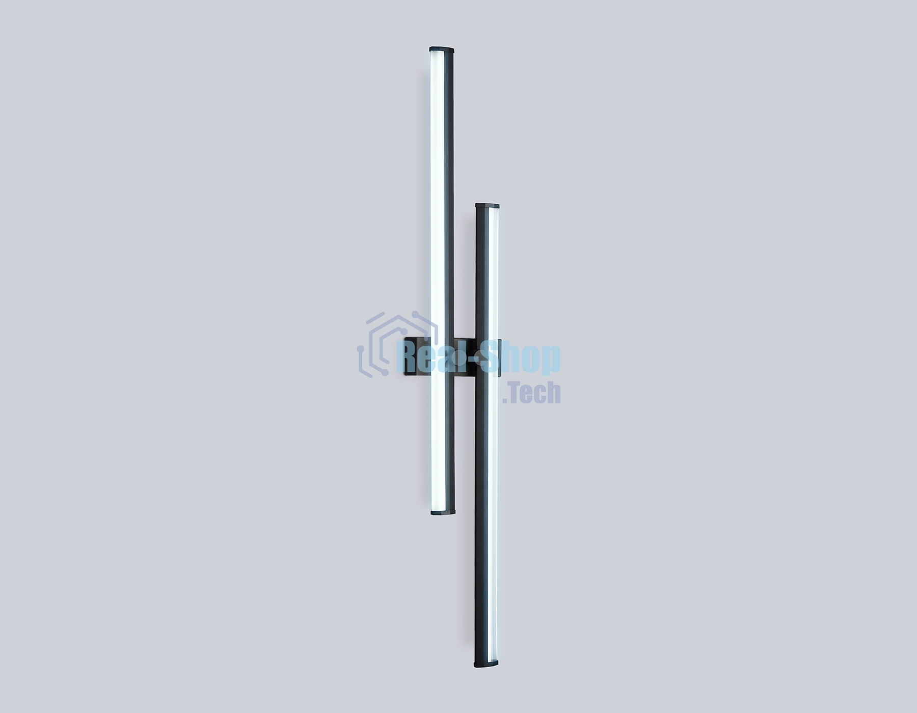 Настенный светодиодный светильник Ambrella light FL6162 BK черный 28W 3000K-6400K 810*120*65