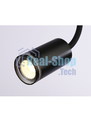Светильник настенно-потолочный гнущийся с выключателем Ambrella light FW2470 BK черный GU10 max 12W D55*L100*H300