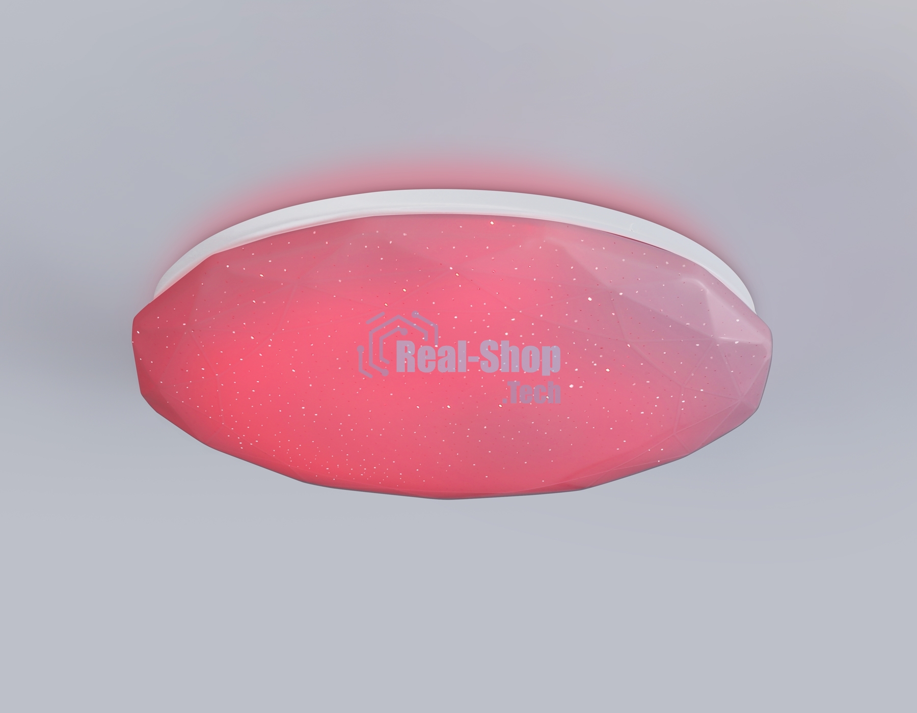 Светодиодный светильник RGB Ambrella light FZ417 WH белый IP20 46W 3000K-6500K+RGB D380*60 (ПДУ ИК)