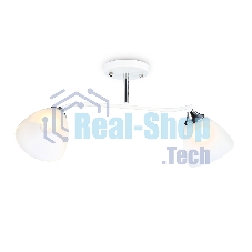 Светильник Ambrella light TR303001/2 WH/CH/FR белый/хром/белый матовый E27/2 max 40W 560*140*240