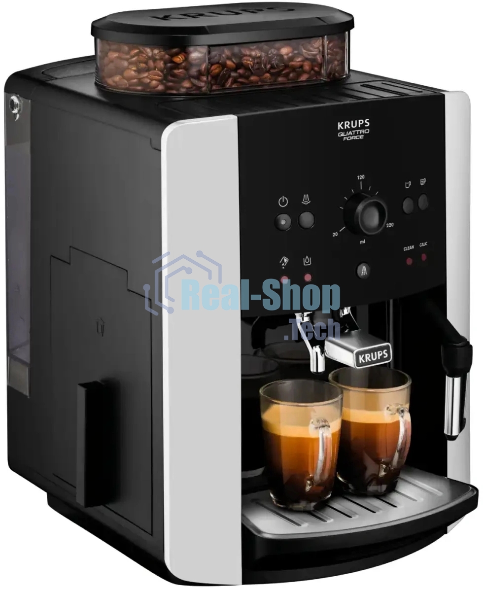 Кофемашина Krups Arabica EA811810 1450Вт черный/серебристый
