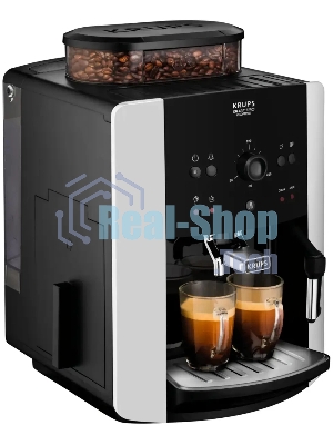 Кофемашина Krups Arabica EA811810 1450Вт черный/серебристый