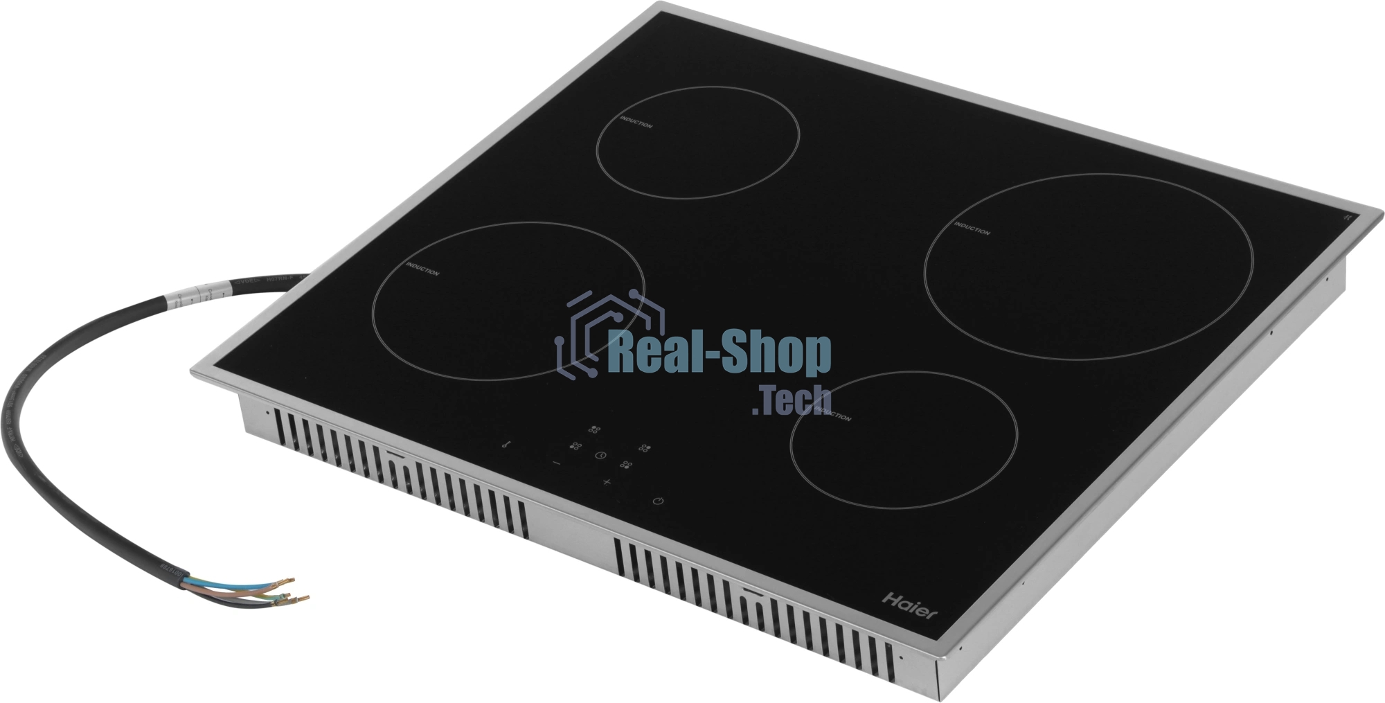 Индукционная варочная поверхность Haier HHX-Y64NFB, 4 конфорки, стеклокерамика, 7000 Вт