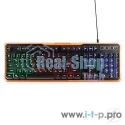 Клавиатура проводная игровая Гарнизон GK-320G черный USB, подсветка, код 