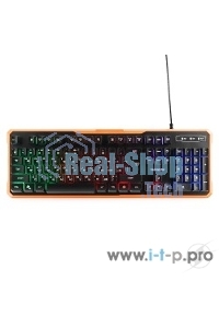 Клавиатура проводная игровая Гарнизон GK-320G черный USB, подсветка, код 