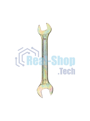 Ключ гаечный рожковый Rexant 14х17 мм, желтый цинк