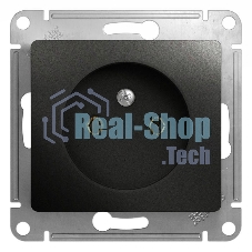 Механизм розетки 1-м СП Glossa 16А IP20 без заземл. антрацит SchE GSL000741
