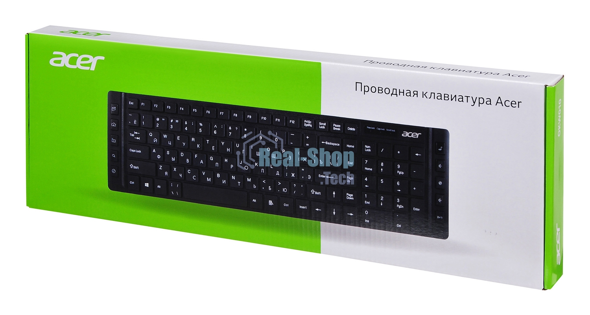 Клавиатура проводная Acer OKW010 ZL.KBDEE.002, USB, черный