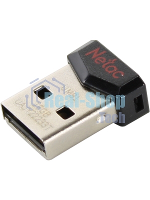 Флешка USB Netac UM81 (NT03UM81N-016G-20BK), 16Gb, USB 2.0, R/W 30/10, черный/красный