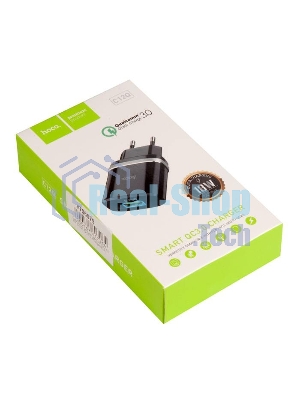 Сетевое зарядное устройство QC 3.0 HOCO HC-16255 C12Q 1 USB Выход: 5V_9V_12V, 18W черный