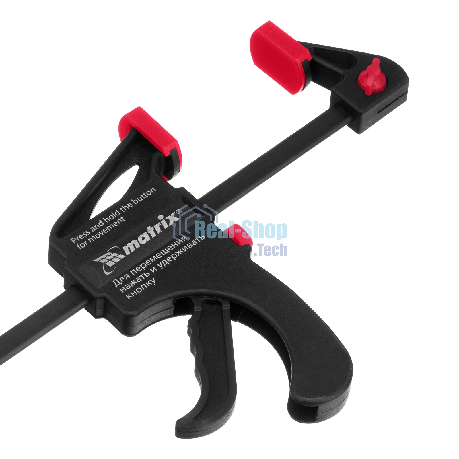 Струбцина универсальная Matrix, быстрозажимная, F-образная, 450 х 565 х 45 мм, пластиковый корпус