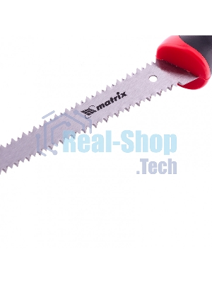 Ножовка Matrix по гипсокартону, 180 мм, две рабочие кромки полотна, двухкомпонентная рукоятка