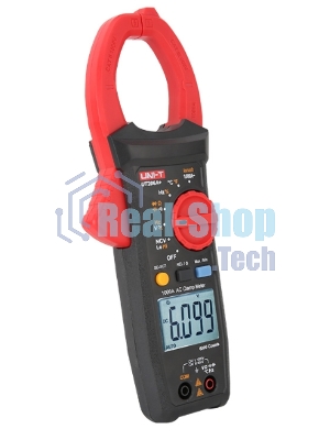 Токоизмерительные клещи UT205A+ Напряжение постоянного/переменного тока (1000 В); переменный ток (1000А); Сопротивление (40 МОм); Емкость (40 мФ); Частота (10 МГц); Отверстие челюсти 42 мм