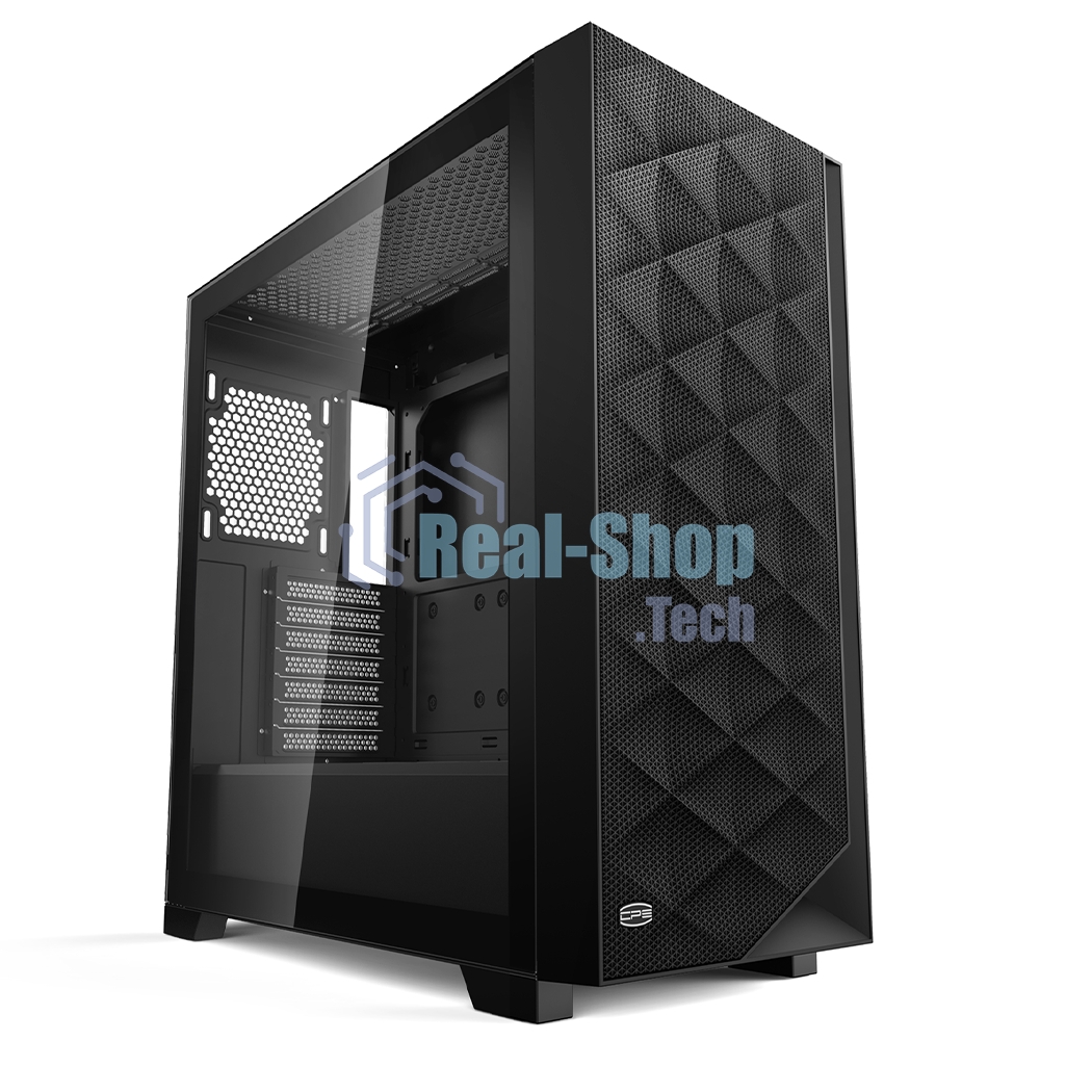 Компьютерный корпус без блока питания PCCooler C3D510 BK, Mesh Mid Tower, черный, TG, 0.7 SPCC, no fans E-ATX, ATX, mATX, mITX 170/390/205mm 2x2.5