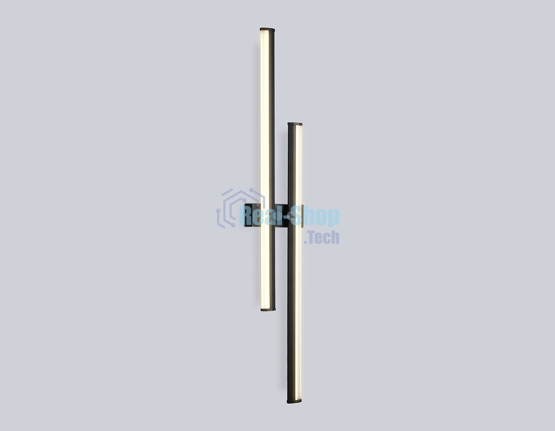 Настенный светодиодный светильник Ambrella light FL6162 BK черный 28W 3000K-6400K 810*120*65