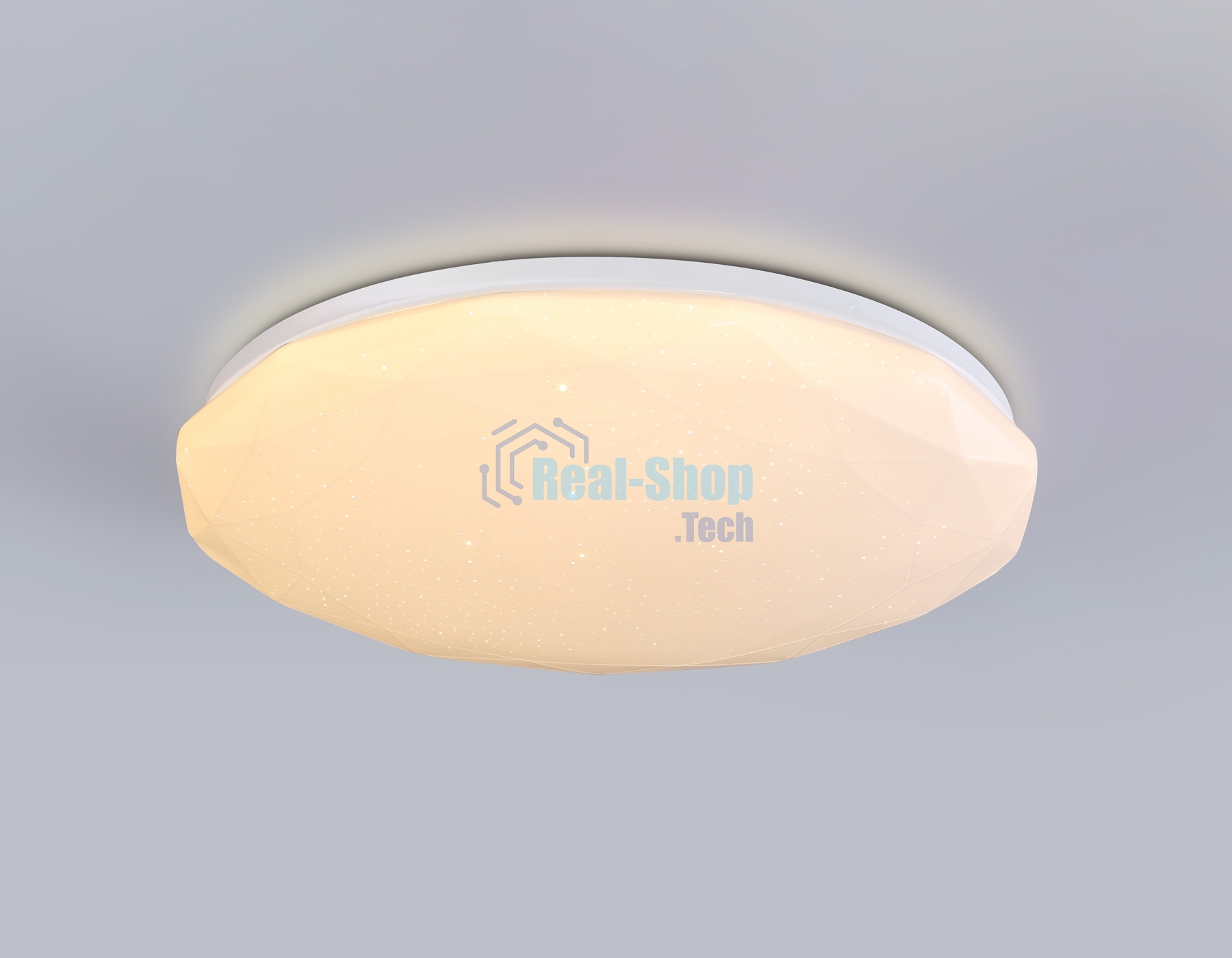 Светодиодный светильник RGB Ambrella light FZ417 WH белый IP20 46W 3000K-6500K+RGB D380*60 (ПДУ ИК)