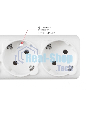 Фильтр-удлинитель Power Cube 3,0 м 6 розеток с заземлением (белый) 16А/3,5кВт/ Surge protector Power Cube 3,0 m 6 outlets (white) 16A / 3,5kVt