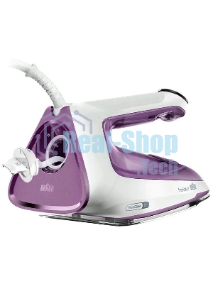 Утюг Braun FI7215VI белый/фиолетовый, 2000 Вт, 55 г/мин, 240 г/мин, 350 мл
