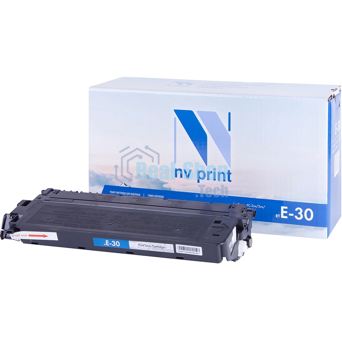 Картридж NVPrint совместимый Canon E-30 для FC-2xx/3xx/530/108/208; PC-7xx; PC-8xx (4000k)