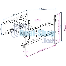 Кронштейн Kromax ATLANTIS-80 черный для LED/LCD телевизоров 32