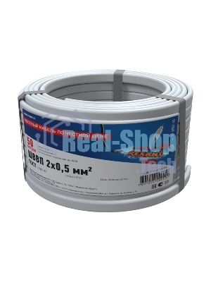 Провод ШВВП Rexant 2х0,5 мм², длина 50 метров, ГОСТ 7399-97