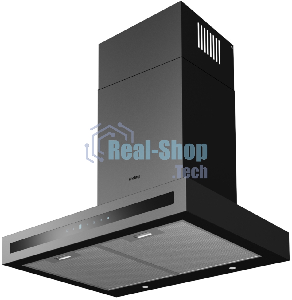 Вытяжка каминная Korting KHC 6877 N черный, 59.8 см, 850 куб. м/ч, 54 дБ