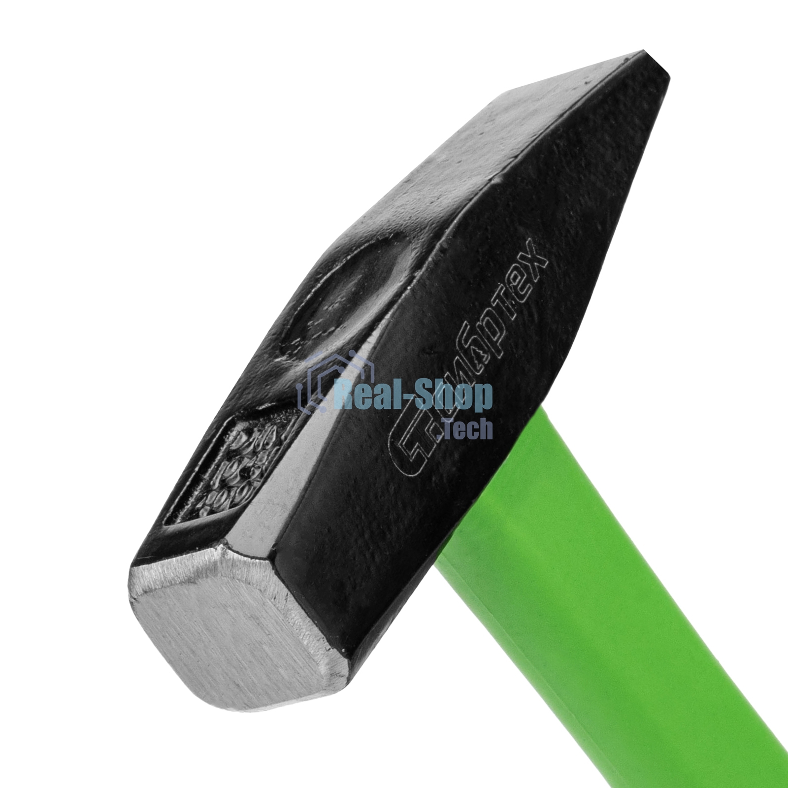 Молоток слесарный Сибртех, 400 г, фибергласовая обрезиненная рукоятка