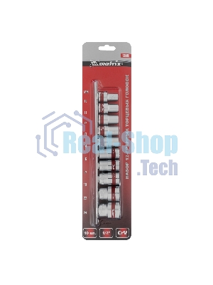 Набор головок Matrix 1/2'' 12-ти гр. crv 10 шт. 10-24 мм