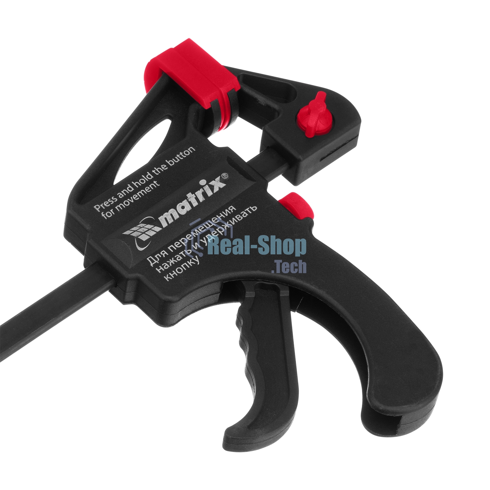 Струбцина универсальная Matrix, быстрозажимная, F-образная, 450 х 565 х 45 мм, пластиковый корпус