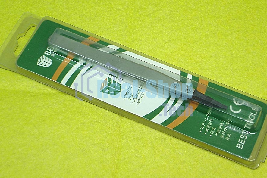 Пинцет Best BST-242 прямой антистатический 130мм