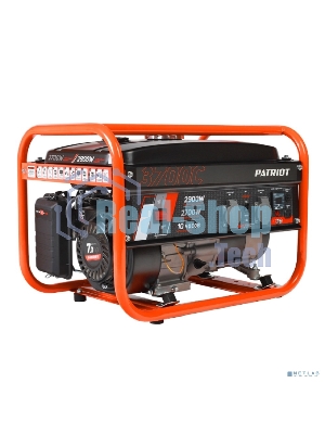 Электрогенератор бензиновый Patriot GRS 3700C, 2.9 кВт, 70 дБ, 40 кг