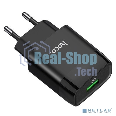 Сетевое зарядное устройство QC 3.0/ HOCO HC-32507 C72Q/ 1 USB/ Выход: 5V_9V_12V, 18W, черный