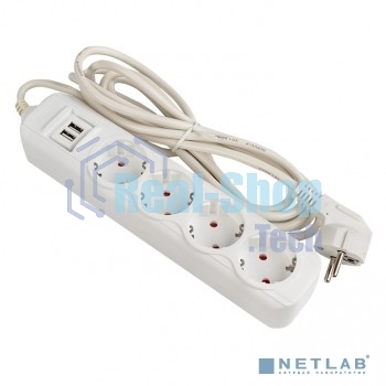 Удлинитель EKF UBA16-2USB-4-02i 