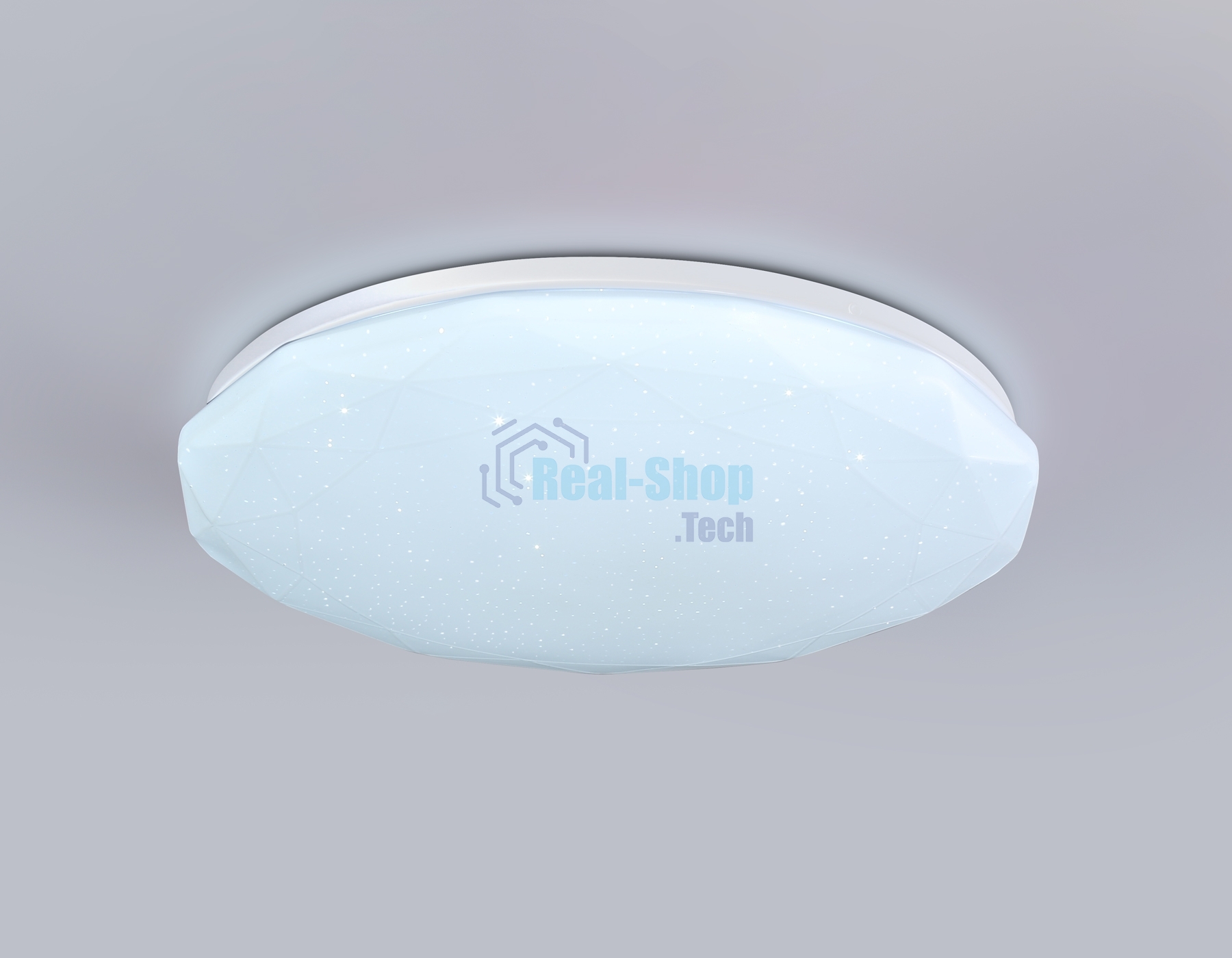 Светодиодный светильник RGB Ambrella light FZ417 WH белый IP20 46W 3000K-6500K+RGB D380*60 (ПДУ ИК)