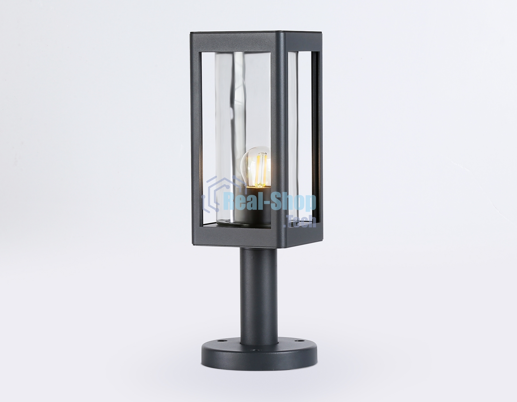 Светильник Ambrella light ST2409 GR/CL серый/прозрачный IP54 E27 max 40W 110*110*350