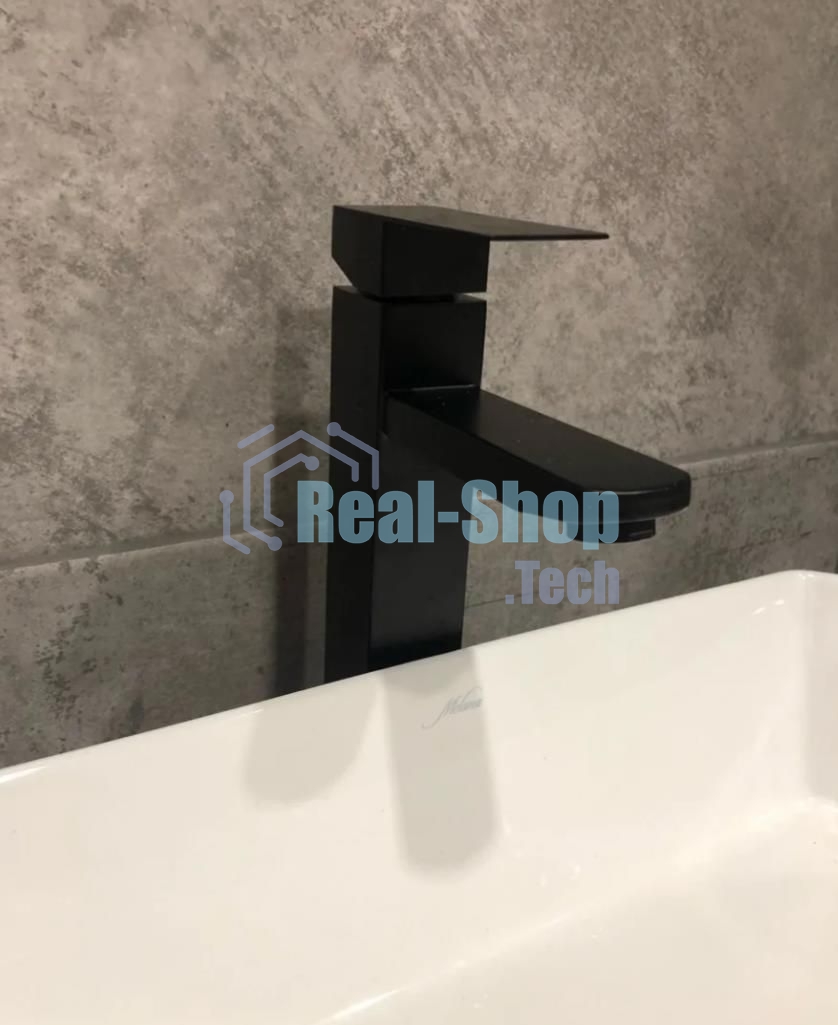 Комплект для ванной, 3 предмета (Тумба Bau Dream Blackwood 80, раковина BAU Dream круглая D41, смеситель для раковины высокий Hotel Black, черный)