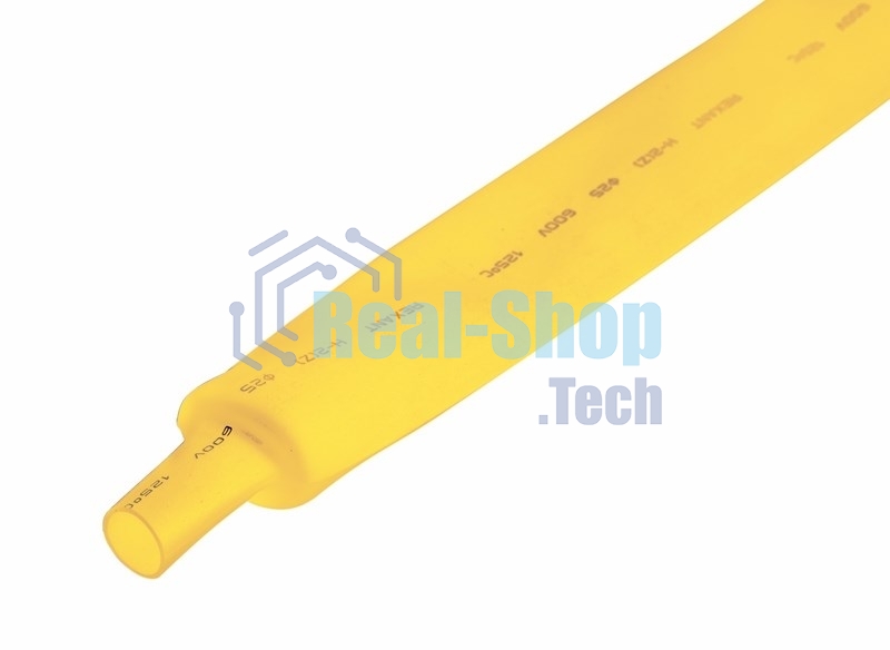 Трубка термоусадочная Rexant 25.0/12.5 1м желтый