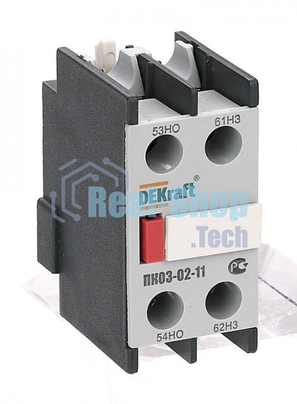 Приставка контактная доп. контакты 1НО+1НЗ лицев. DEKraft 24100DEK